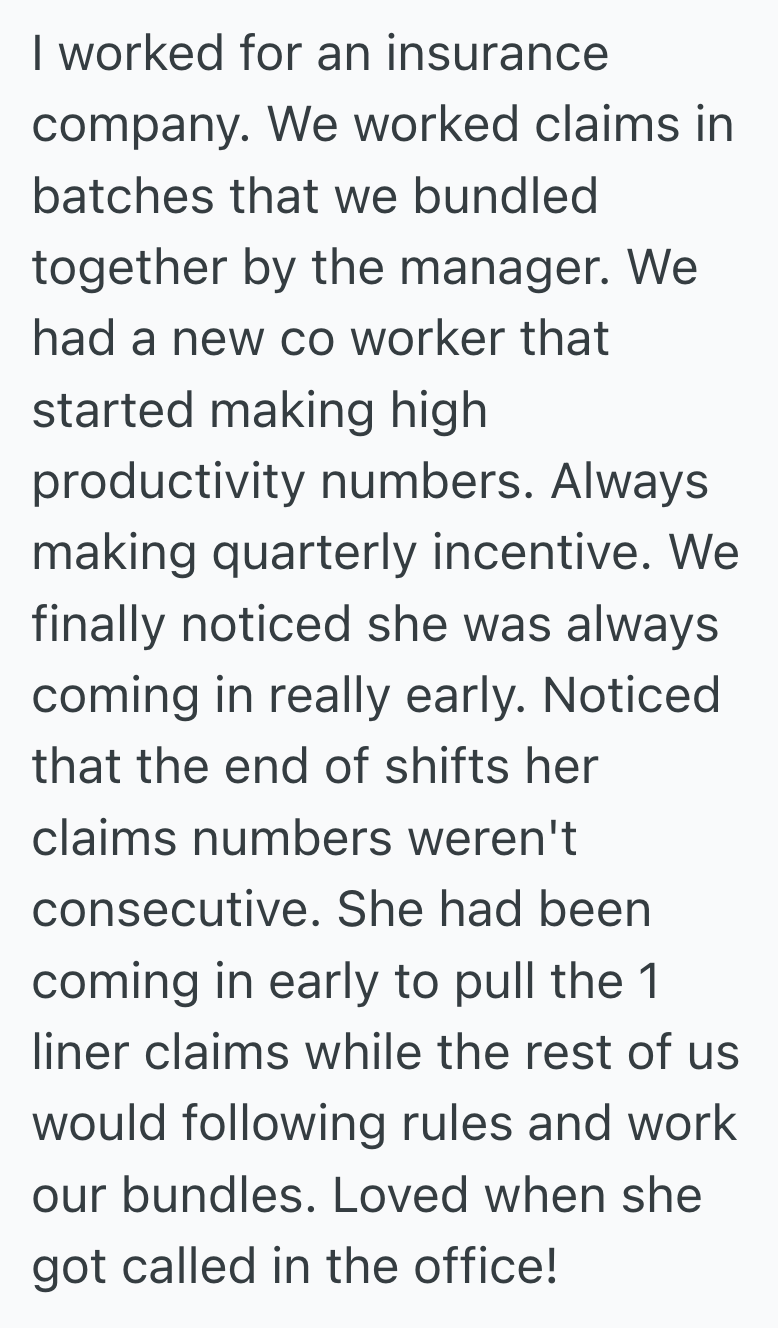 Screenshot 2025 05 08 at 2.15.54 PM Her Lazy Coworker Took All The Credit And Did None Of The Work, So One Teen Retail Worker Figured Out How To Turn The Tables